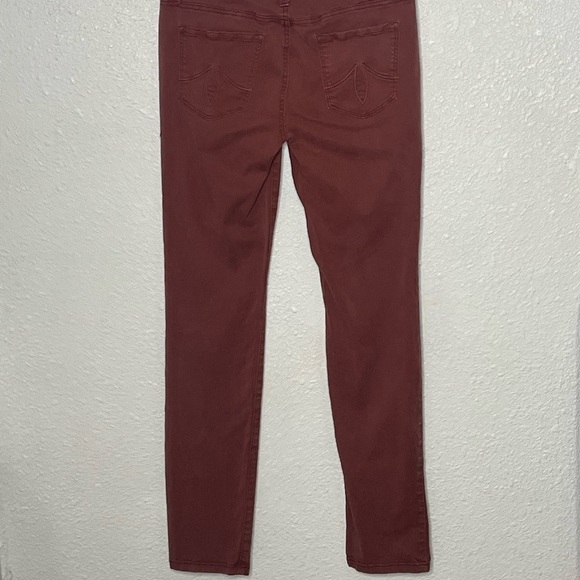 Level 99 Lilly Skinny Straight Light Burgundy Pants Sz 28 - Picture 4 of 7